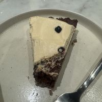 Vegan chocolate tart  at Raw Nest in Krakow