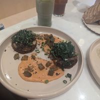 Aubergine Dish (eggplant, potato, gherkins) at Raw Nest in Krakow