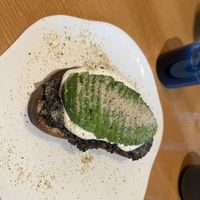 Avocado Toast with Mushrooms and Truffle  at Raw Nest in Krakow