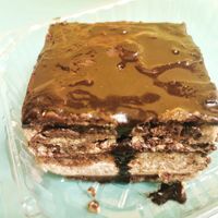 Postre tiramisú at El Rincon de Tacotlan in Puebla