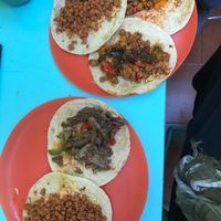 All vegan tacos at El Rincon de Tacotlan in Puebla