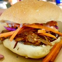 BBQ jackfruit slider at V Burgers - Food Stall in Nelson