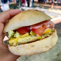 Breakfast burger  at V Burgers - Food Stall in Nelson