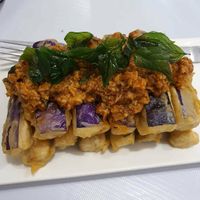 deep fried brinjal at Veggielicious Thai in Petaling Jaya