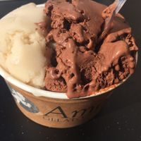 (Vegan) organic chocolat & banana sorbet  at Amorino in Marseille