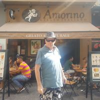 Outside seating area at Amorino in Nice