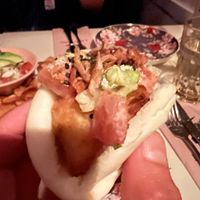 Bao bun closeup  at Ladybird in New York City