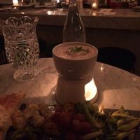 onion wild mushroom fondue at Ladybird in New York City