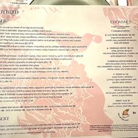 Ladybird Menu  at Ladybird in New York City