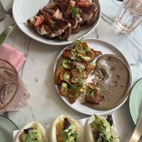 Breakfast potatoes and tiramisu French toast   at Ladybird in New York City