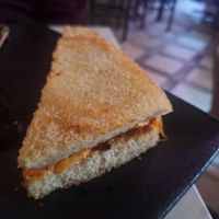 Half of the tonkatsu sandwich at Ladybird in New York City