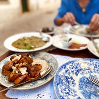 Pumpkin with nuts and crazy nice curry   at A Venda in Faro