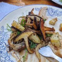 Mushroom & potato dish - highly recommend!   at A Venda in Faro