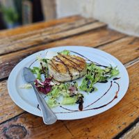 Homemade vegan cheese   at A Venda in Faro