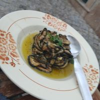 Zucchini with lemon at A Venda in Faro