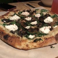 Spinach and Mushroom Pizza  at True Food Kitchen in Palo Alto