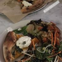 Ancient Grains Bowl, Butternut Squash Pizza, and one other dish at True Food Kitchen in Palo Alto