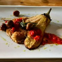 Aubergine mit Oliven at L'arte in Cucina in Dusseldorf