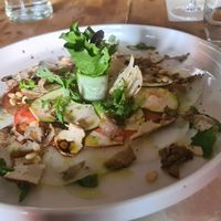 Veganes Carpaccio at L'arte in Cucina in Dusseldorf