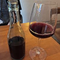 House red wine - pinot noir from Loire, super delish at Primeur Cantine in Paris