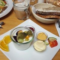 veganes Frühstück und Chai mit Sojamilch at Amalie in Speyer