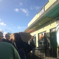 line out the door at Nomad Donuts in San Diego
