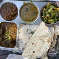Mushroom masala combination plate  at Shri Ram Indian Cuisine in Mount Shasta