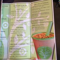 menu 3 at Sublime Tree in Roswell