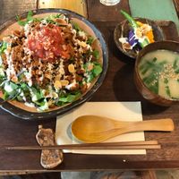 delicious taco rice at Mana in Naha