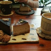 chai tea and cake at Mana in Naha