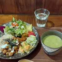 Lunch plate at Mana in Naha