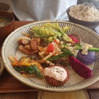 Vegetable menu at Mana in Naha