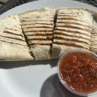 Vegan quesadillaas  at Aqus Cafe in Petaluma