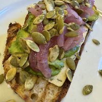 John’s avocado toast   at Aqus Cafe in Petaluma