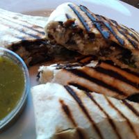 Vegan quesadilla  at Aqus Cafe in Petaluma