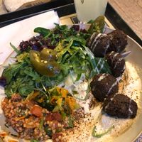 Falafel plate at Baba Green in Dusseldorf