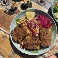 buddha bowl with falafel   at HAH Lorne Beach in Lorne