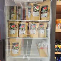 Frozen manty at Veggie House in Astana