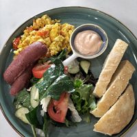 Vegan breakfast at Veggie House in Astana