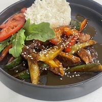 Chinese vegan meat less   at Veggie House in Astana