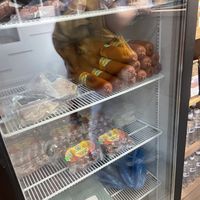 Vegan options salami etc  at Veggie House in Astana