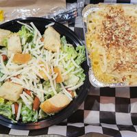 Caesar Salad + Vegan MacUnCheeze at Grandpa Mac - Coastal Hwy in Rehoboth Beach