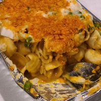 Mac 'n cheese with tofu and vegan dorito crumbles at Grandpa Mac - Coastal Hwy in Rehoboth Beach