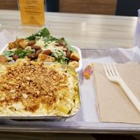 the Vegan Cesar Salad and Vegan ";uncheese"; mac at Grandpa Mac - Coastal Hwy in Rehoboth Beach