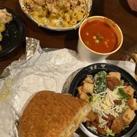 Mac, panini, tomato soup, Caesar salad- all vegan  at Grandpa Mac - Coastal Hwy in Rehoboth Beach