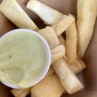 Yuca fries  at Curia on the Drag Food Truck in Gainesville