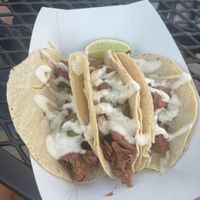 Street Tacos with Jackfruit…not too flavorful. Recommend the Tempeh Reuben instead at Curia on the Drag Food Truck in Gainesville