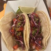 Mushroom “steak” tacos 10/10 at Curia on the Drag Food Truck in Gainesville