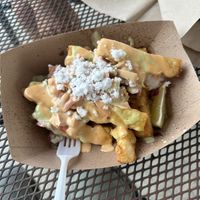 Loaded yucca friess  at Curia on the Drag Food Truck in Gainesville