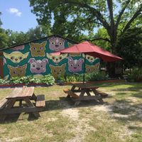 Outdoor eating at Curia on the Drag Food Truck in Gainesville